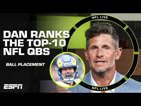 Dan Orlovsky ranks the top-10 quarterbacks in the NFL by ball placement ๐ | NFL Live