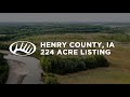 Turnkey deer and pheasant hunting with income on the skunk river  henry county iowa 224 acres