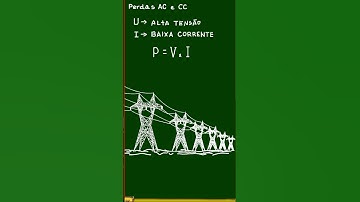 A energia é transmitida em AC por que tem menos perdas que em corrente contínua (CC)?#shorts