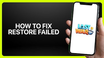 How To Fix Restore Failed Last War Survival Game 2025! Tutorial