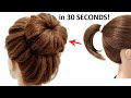 VOLUME HIGH BUNS in 30 SECONDS! for SHORT HAIR