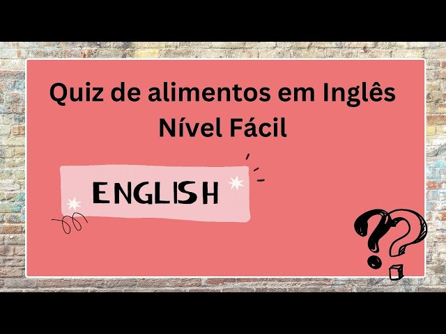 quiz ingles facil