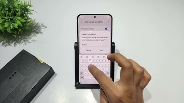 How to add text on lock screen in samsung galaxy s24 plus | galaxy s24 contact information setting