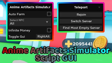[WORKING!] ROBLOX ANIME ARTIFACTS SIMULATOR SCRIPT GUI | AUTO FARM & INFINITE MONEY (PASTEBIN) 2021