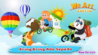 Kring Kring Ada Sepeda | Bebek Berenang dan Panda Naik Sepeda | Lagu Anak Indonesia // WE ART KARTUN