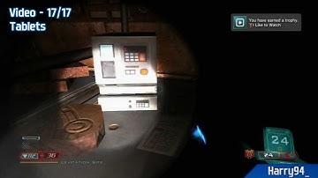 DOOM 3 BFG Edition - All PDA / Lockers / Video Locations - Caverns 2