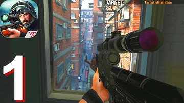 Sniper Mission - Free shooting games - Gameplay Walkthrough Part 1 (Android, iOS)