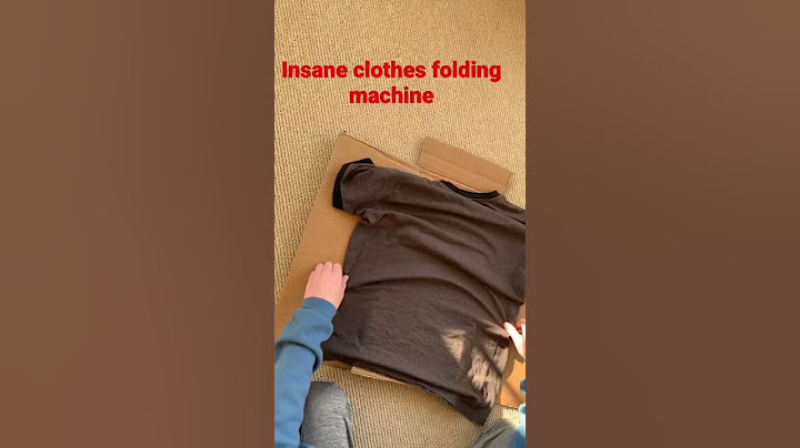 Insane clothes folding machine