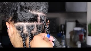 HOW TO: SMALL KNOTLESS BOX BRAIDS | BEGINNER FRIENDLY | Curly G