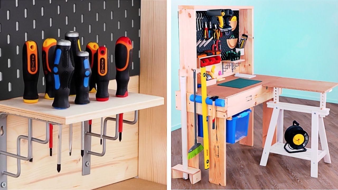 34 WORKSHOP IDEAS to make any man happy and make your garage the best