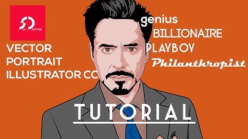 Illustrator cc Tutorial: Vector Portrait Part 1 of 2