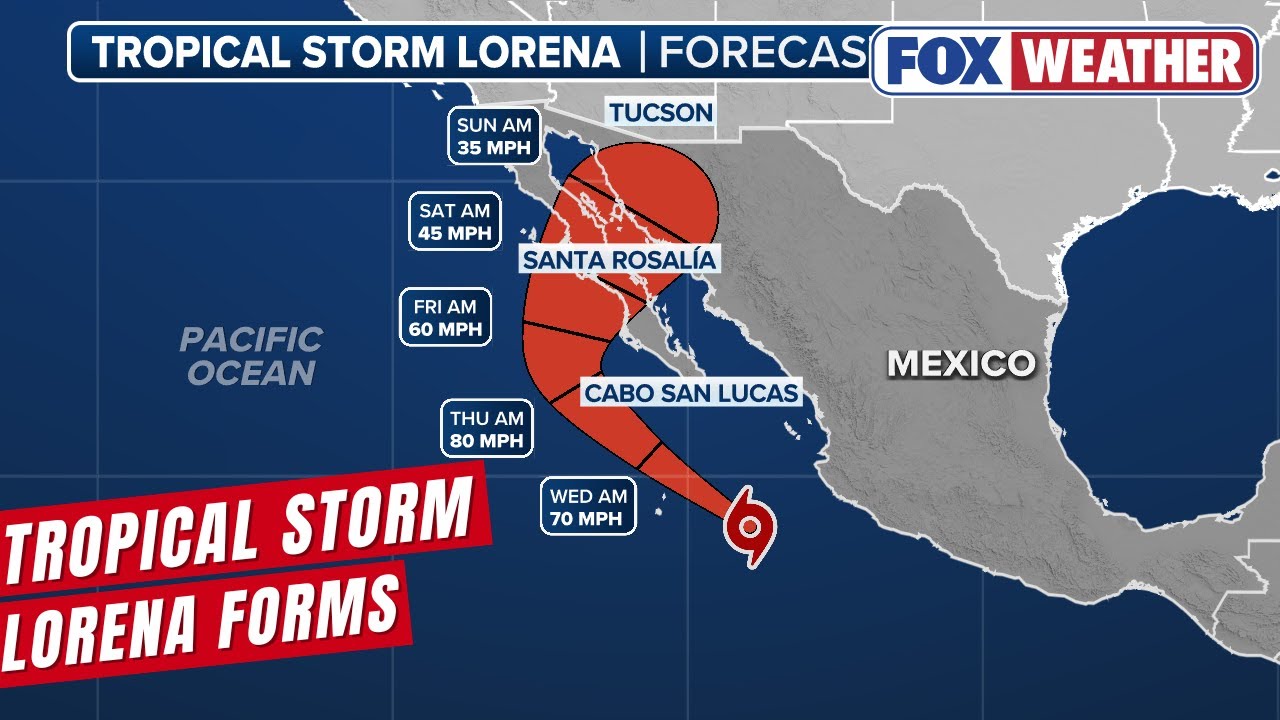 Tropical Storm Lorena Forms Off Mexico, Could Have Impacts On US Southwest