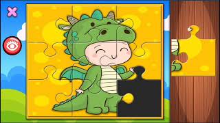 Game menyusun puzzle dinosaurus screenshot 1