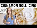 How to Make The Best Cinnamon Roll Icing (No Cream Cheese!!)| Homemade Cinnamon Roll Icing