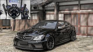 Mercedes C63 AMG Black Series - Forza Horizon 6 | Steering Wheel Gameplay screenshot 2