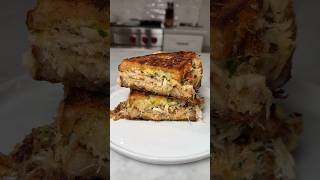 Crab Grilled Cheese 🦀 #cooking #food #foodshorts #shorts