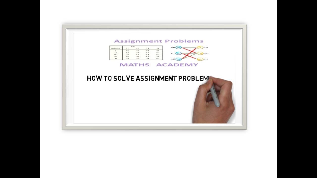 Assignment Problems Part 2 of 2 - YouTube