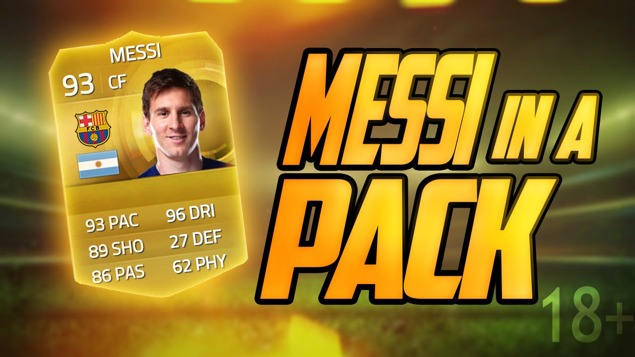 FIFA 15 - Messi in a pack! 18+