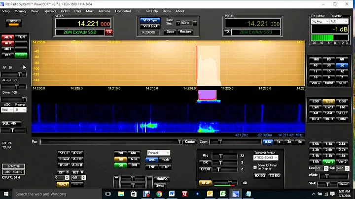 Flex 1500 PowerSDR Record And Play
