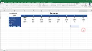 Plan Maestro de Producción MPS