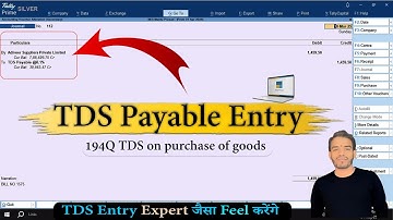 TDS Payable entry in Journal Voucher | TDS Entry in Tally Prime | TDS in Tally Prime