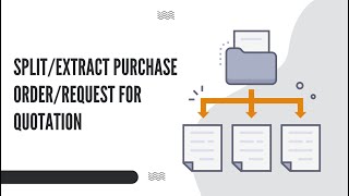 Split or Extract Purchase Order/Request For Quotation Odoo