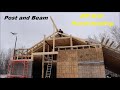 Building And Installing A Heavy 3&quot;x6&quot;x14&#39; Long Rafter 25&#39; In The Air By Hand. Off Grid Homesteading
