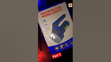 🔦 7-in-1 Rechargeable Torch | 100m Long Range Beam| #unboxing #shorts #torch