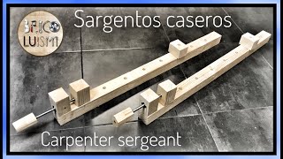 ✔Como fabricar LOS MEJORES sargentos o prensas para madera/ How to make wooden bar clamps/CARPENTER