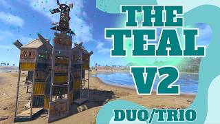 THE TEAL V2:  1 x 1 Duo/Trio Double Bunker Base with Oil Refinery & 360° Auto Turret Coverage