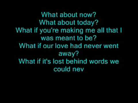 What About Now with lyrics by Daughtry