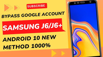 Samsung J6/J6+ Bypass Google Account /Reset Frp 2020 New Method Working 100%