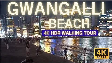 This Beach Shines at Night | Night Walk & Gwangan Bridge Views in Busan, Korea
