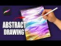 How to draw abstract wallpaper on ipad in procreate