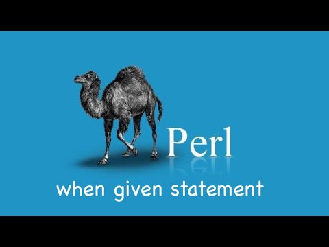 Perl | when given statement