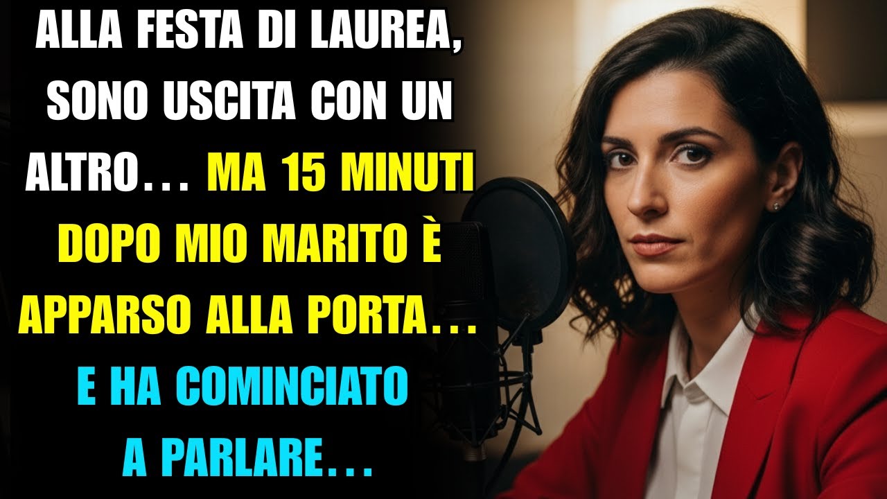 Alla festa di laurea, sono uscita con un altro… ma dopo 15 minuti mio marito è apparso alla porta!