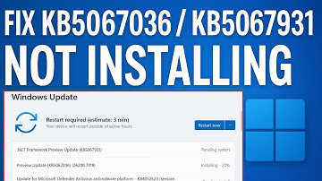 Fix KB5067036 / KB5067931 Not Installing | Windows Update Error 0x800f081f / 0x80070306 / 0x800f0983