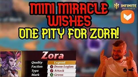Mini Summon For Zora! 134 Miracle Wishes Do I Get Her - Infinite Magicraid