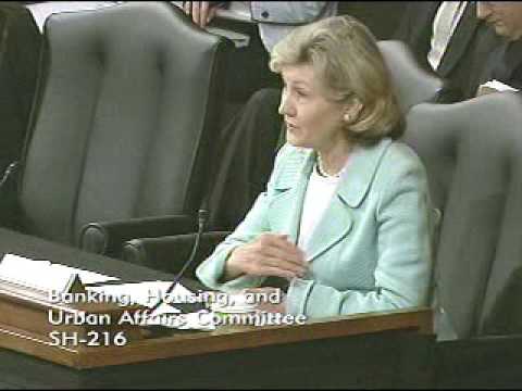 Senator Hutchison questions Treasury Secretary Tim Geithner at Banking Committee Hearing