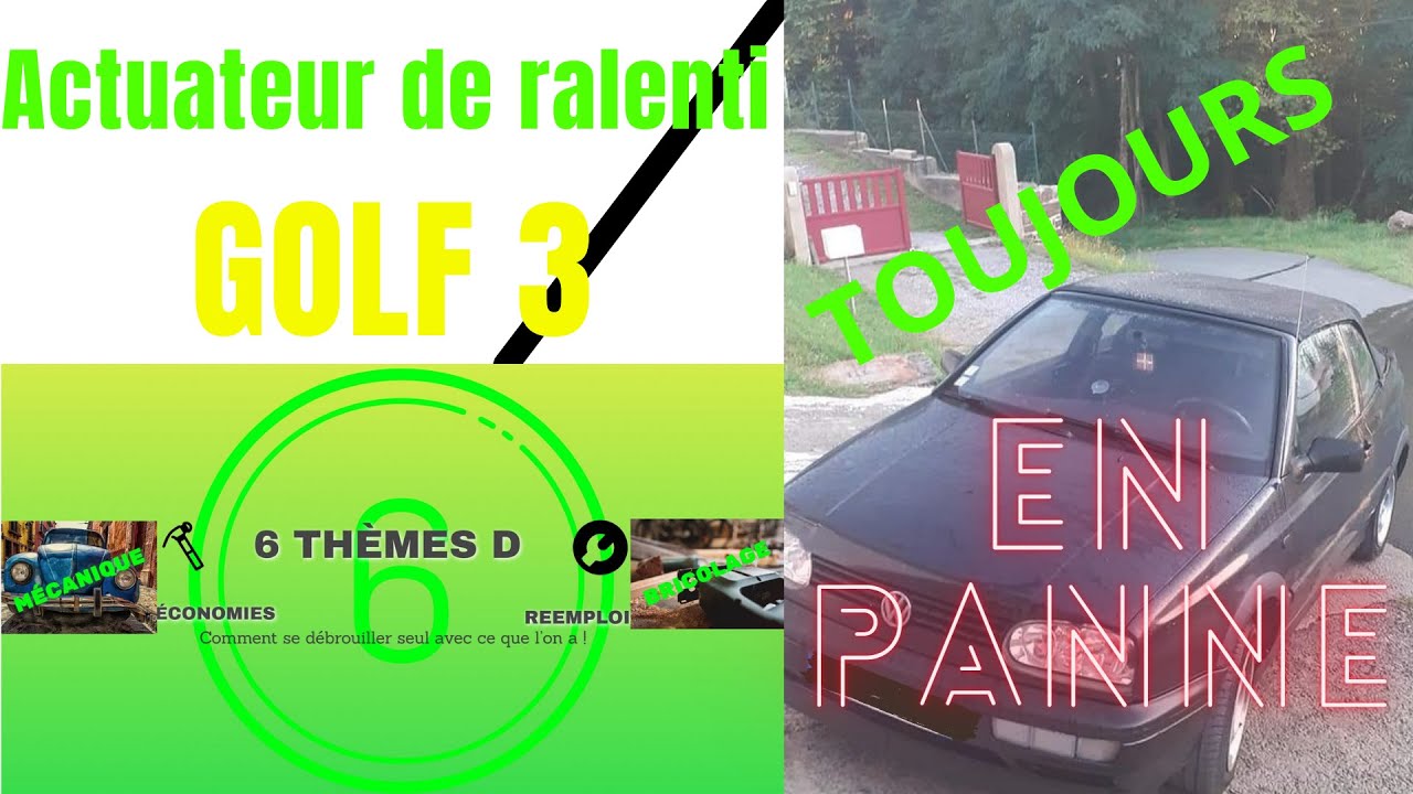 ✨Comment remplacer l'actuateur de ralenti sur Golf 3 cabriolet🤔