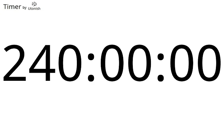 240 Hour Countdown Timer - Longest Timer on YouTube