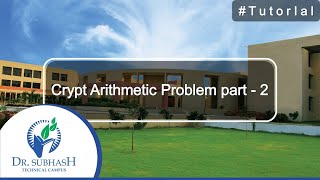 CryptArithmetic Problem Part - 2 In AI