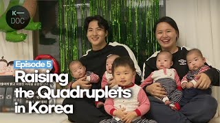 [Episode 5] A Korean couple raising quadruplets | couple vlog