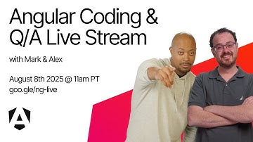 Live Q/A with the Angular Team | August 2025 featuring Alex Rickabaugh