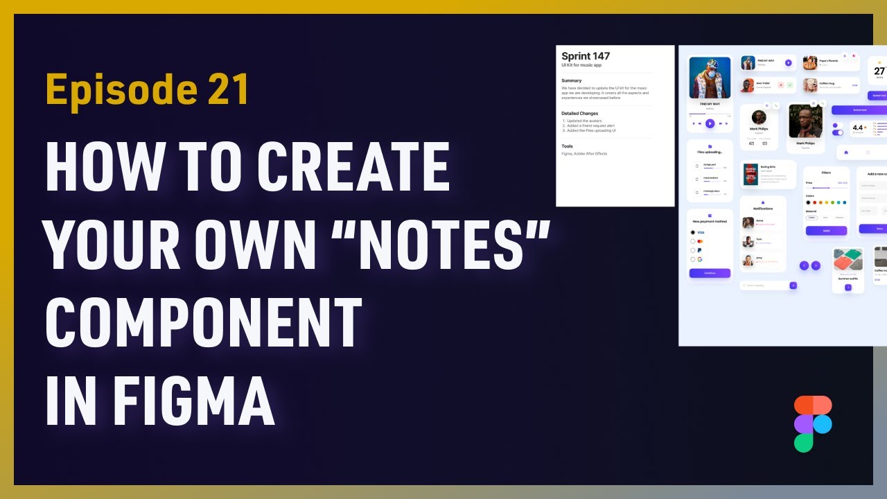 presentation notes in figma