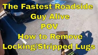 How to Remove Locking Lug/Stripped Lug| Roadside Assistance Business