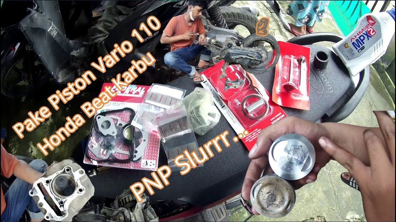 Beat karburator nambah Kompresi pake piston vario 110 | PLUG AND PLAY!!!