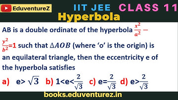 AB is a double ordinate of the hyperbola x^2/a^2 -y^2/b^2 =1 such that ∆AOB (where ‘o’ is the origin