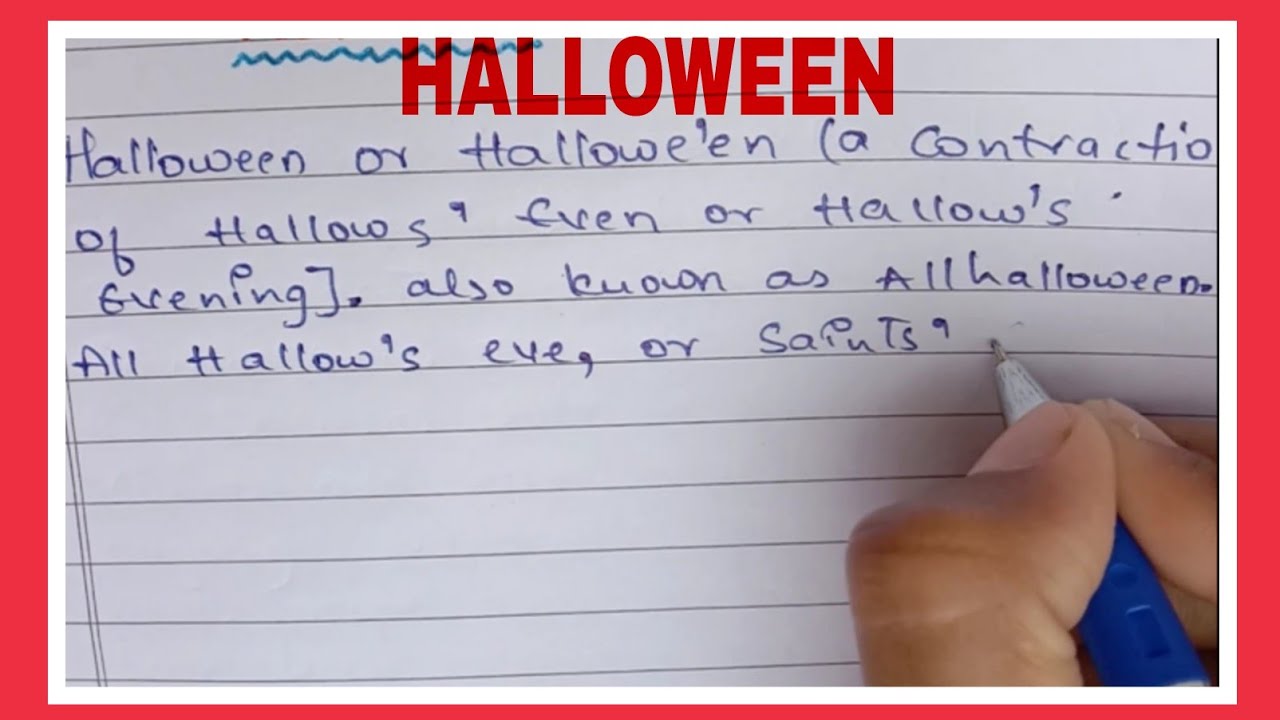 Halloween || powerlift Essay Writing|| Essay Writing on Halloween
