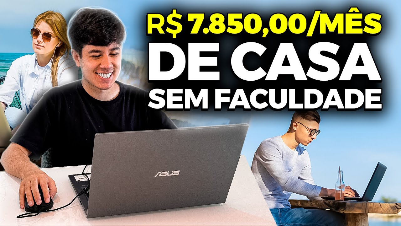 [VAI BOMBAR] 7 PROFISSÕES 2024 PARA GANHAR MUITO DINHEIRO DE CASA SEM FACULDADE